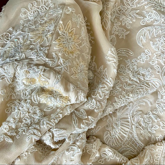 Vintage Adrianna Papell Beaded Lace Evening Jacket — EUC - Picture 12 of 14